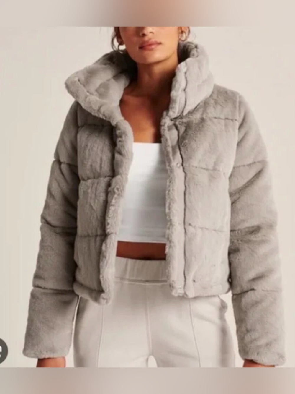 Abercrombie & Fitch “the A&F mini puffer”
Like new \ grey